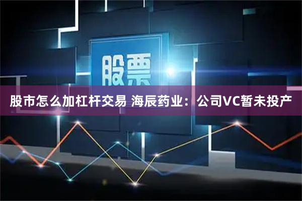 股市怎么加杠杆交易 海辰药业：公司VC暂未投产